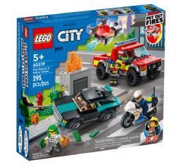 // LEGO CITY FIRE - LE SAUVETAGE DES POMPIERS ET LA COURSE-POURSUITE DE LA POLICE #60319